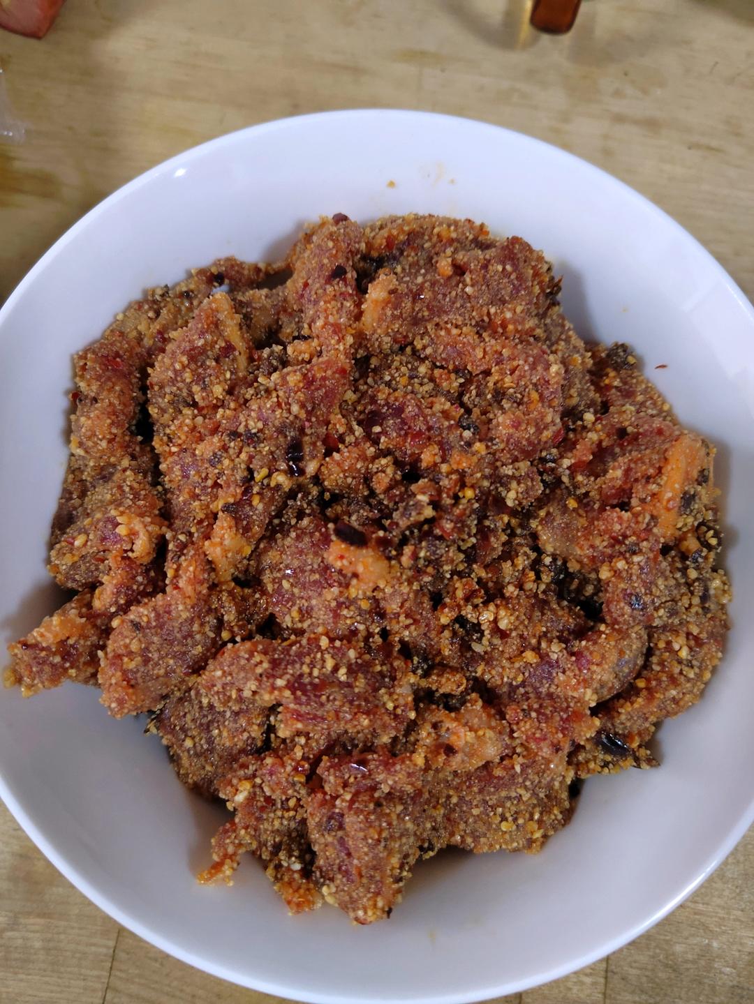 得到爸爸真传的川味粉蒸肉