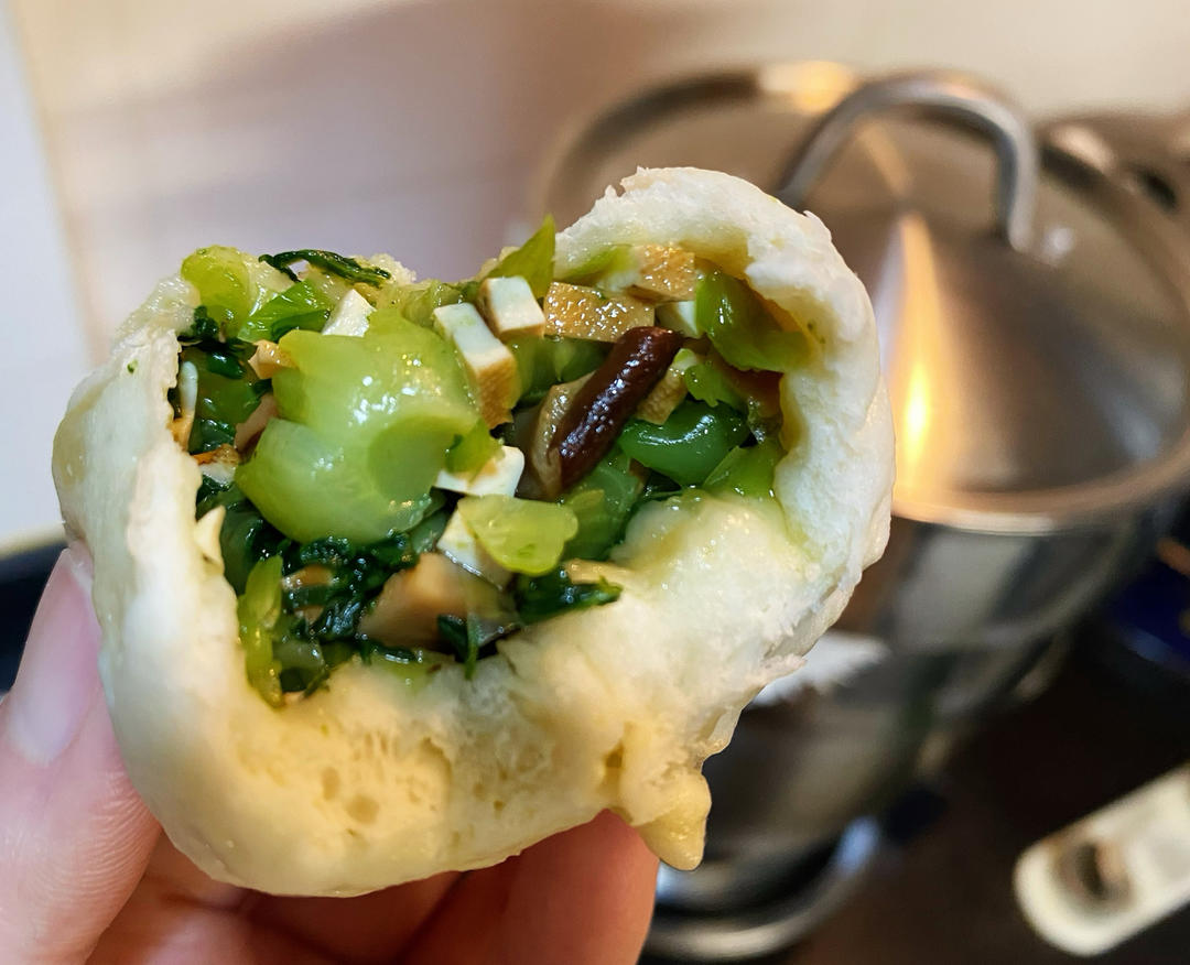秒杀绿杨邨的香菇菜包