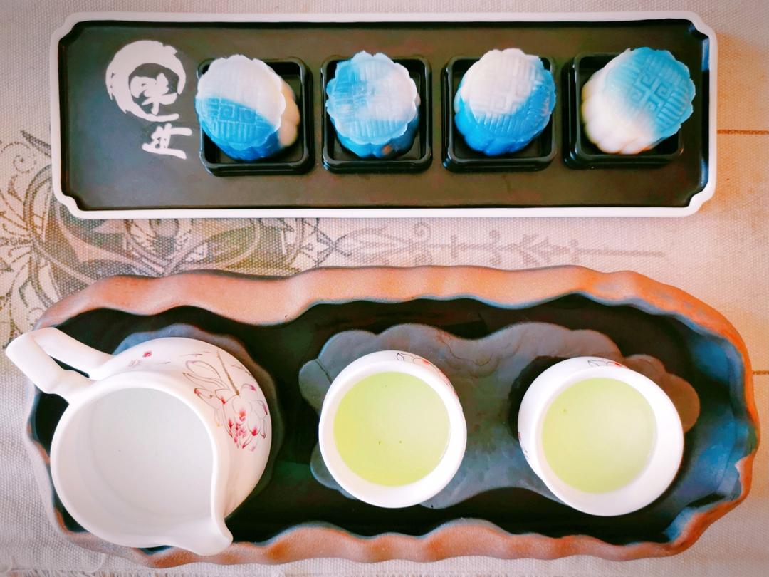 免蒸免烤㊙️简单易学丨超美青花瓷冰皮月饼