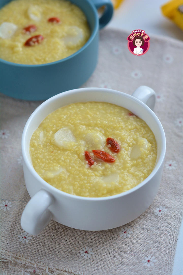 厚油黄小米山药粥