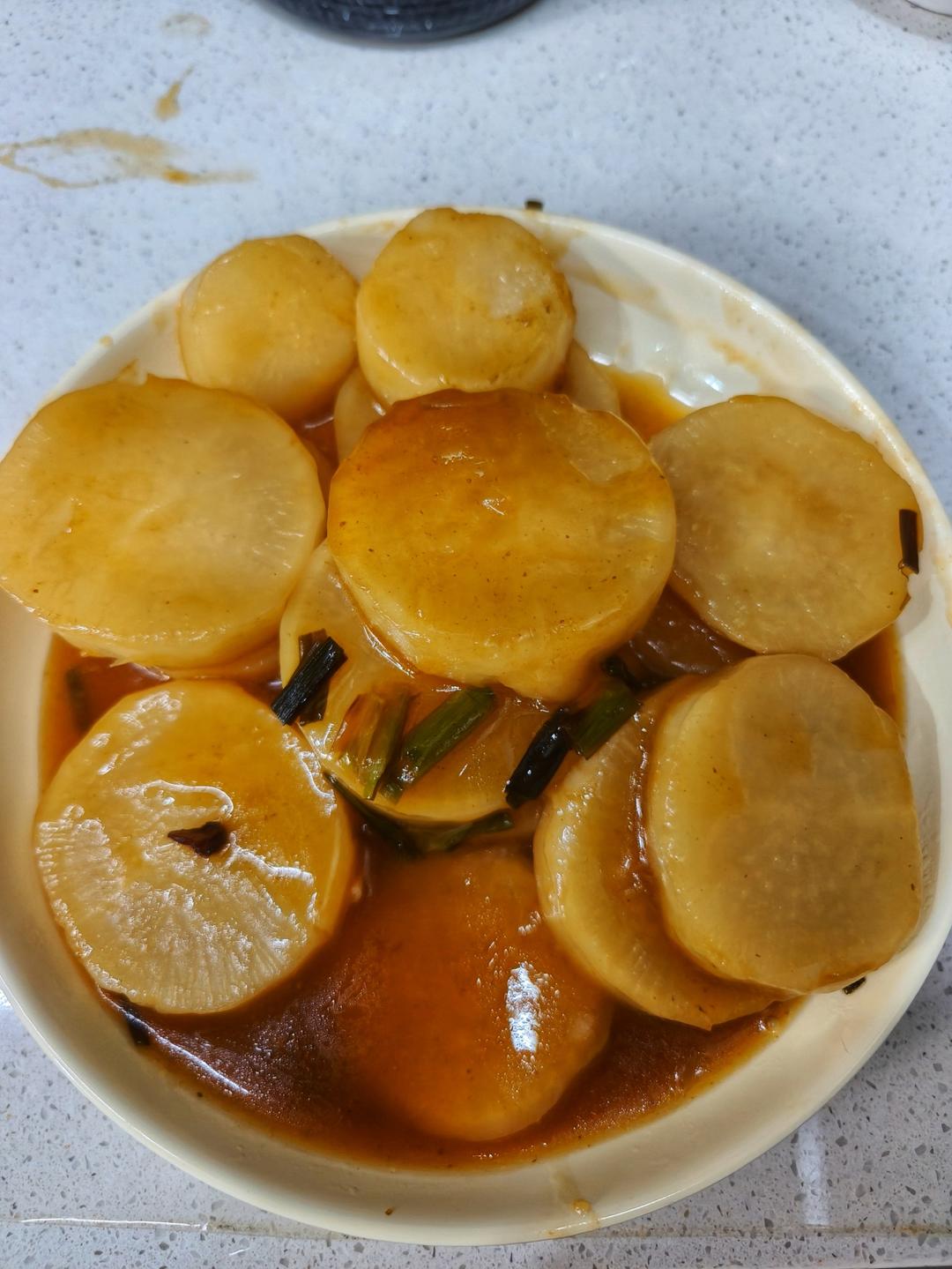 好吃不胖❗️清甜可口💯素烧白萝卜这样做比肉还香～