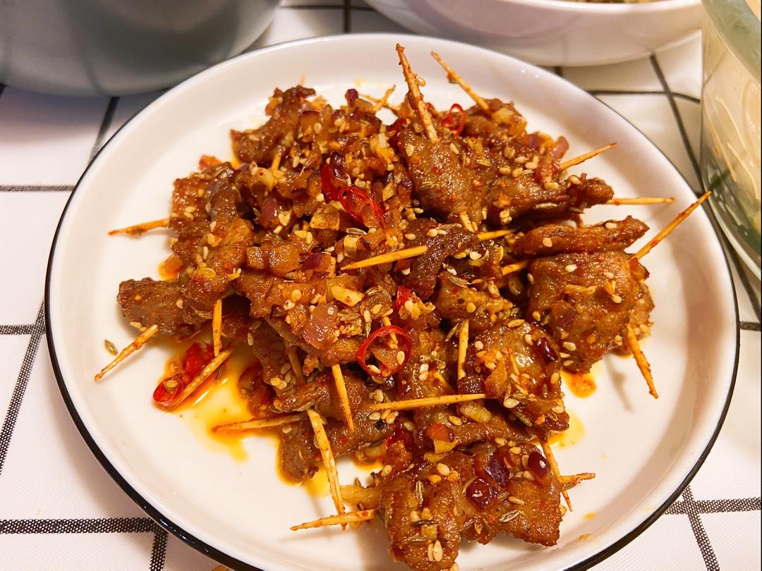 好吃到没朋友的牙签肉
