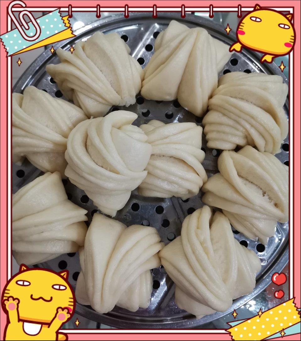 造型漂亮做法超简单的，花卷馒头