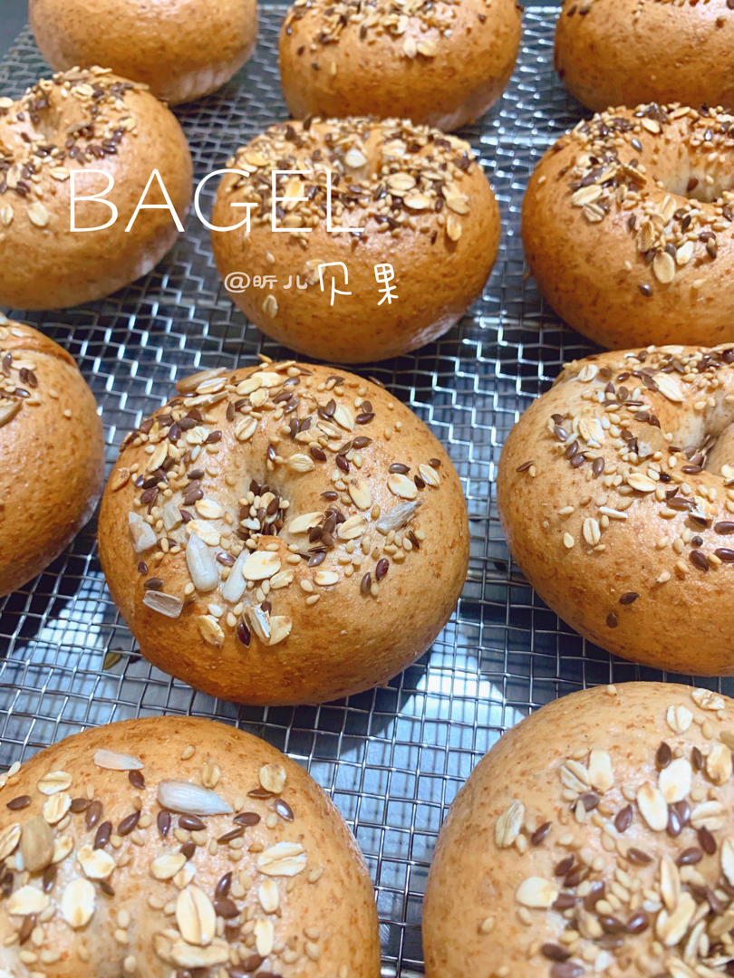 全麦贝果，低糖无油