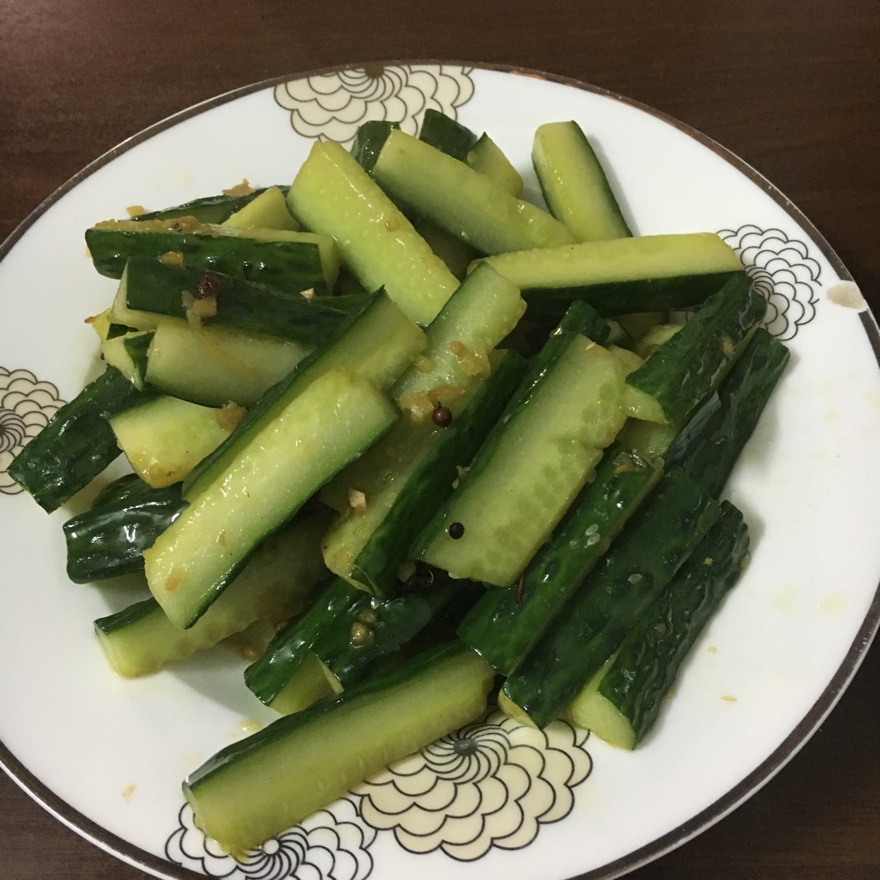 恩莹做的炝炒黄瓜条