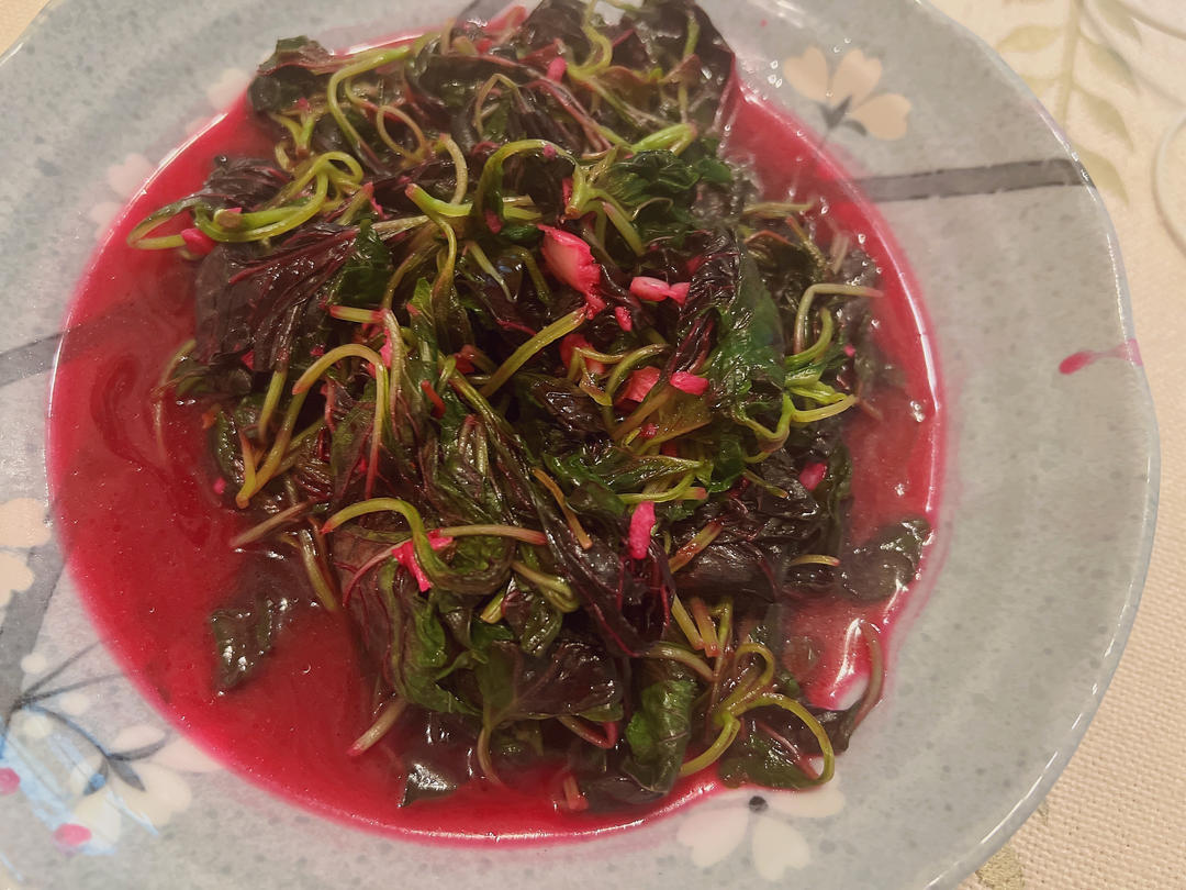 炒紫米苋