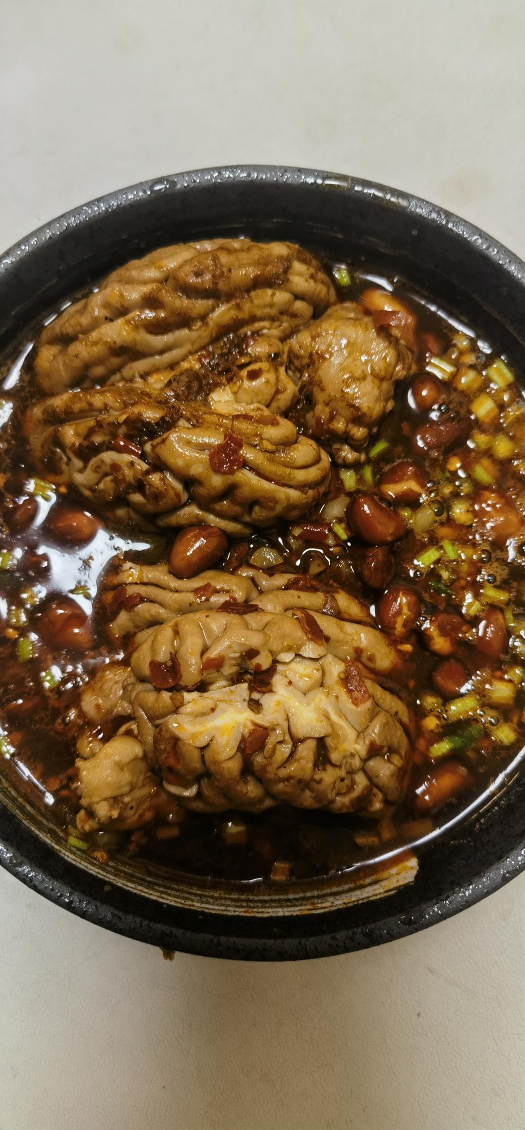 冒脑花