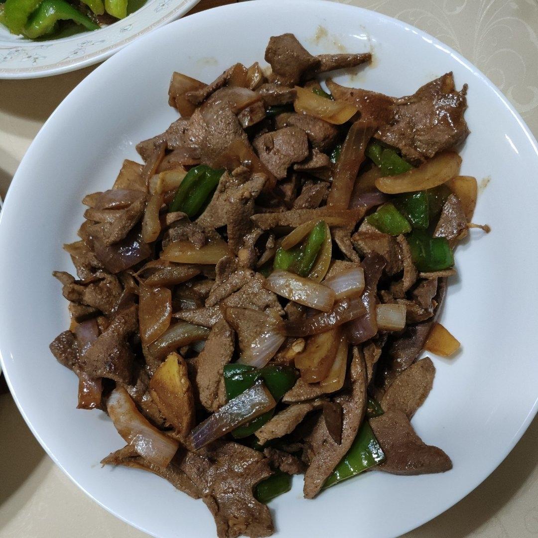 爆炒猪肝家庭做法