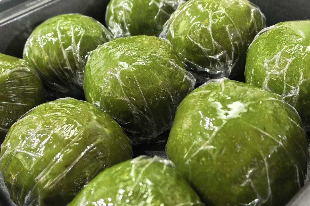 艾草青团（麻薯做法，常温不会变硬）