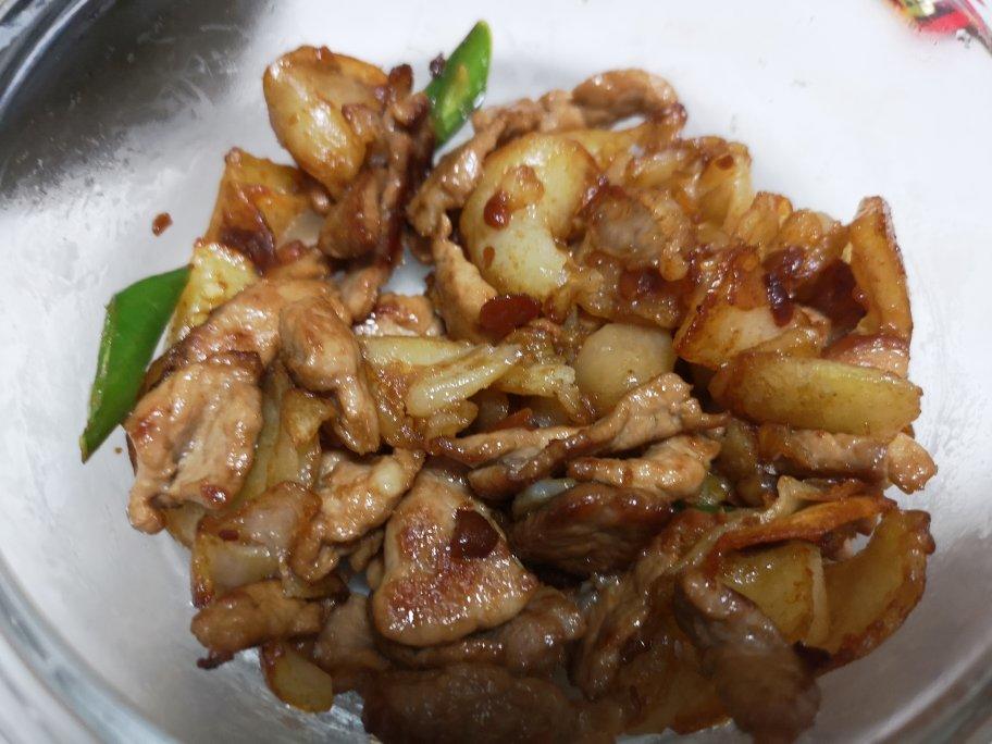 土豆盐煎肉
