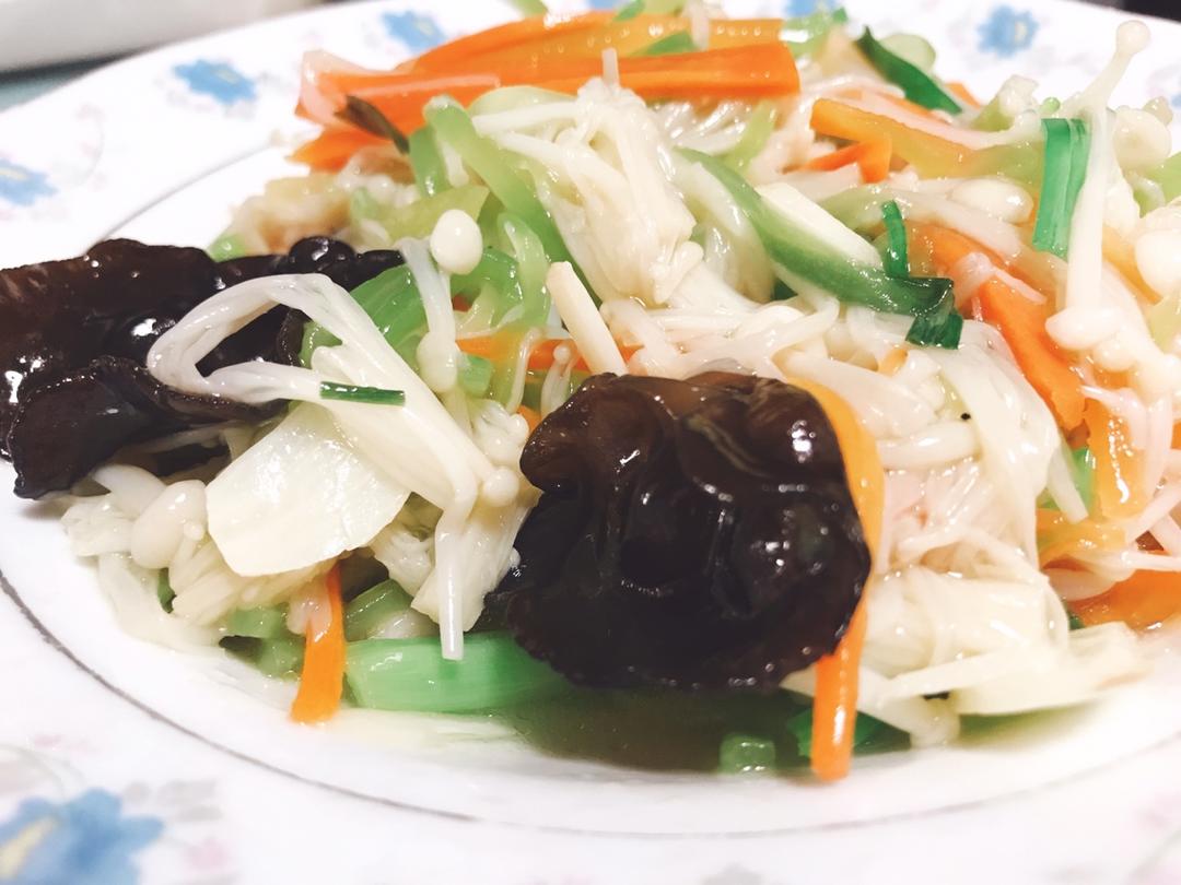 凉拌金针菇