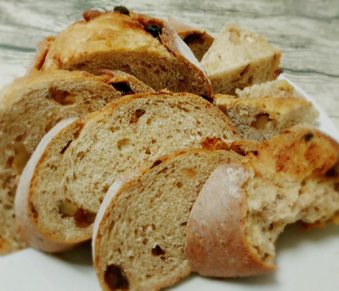 全麦核桃包～软欧包