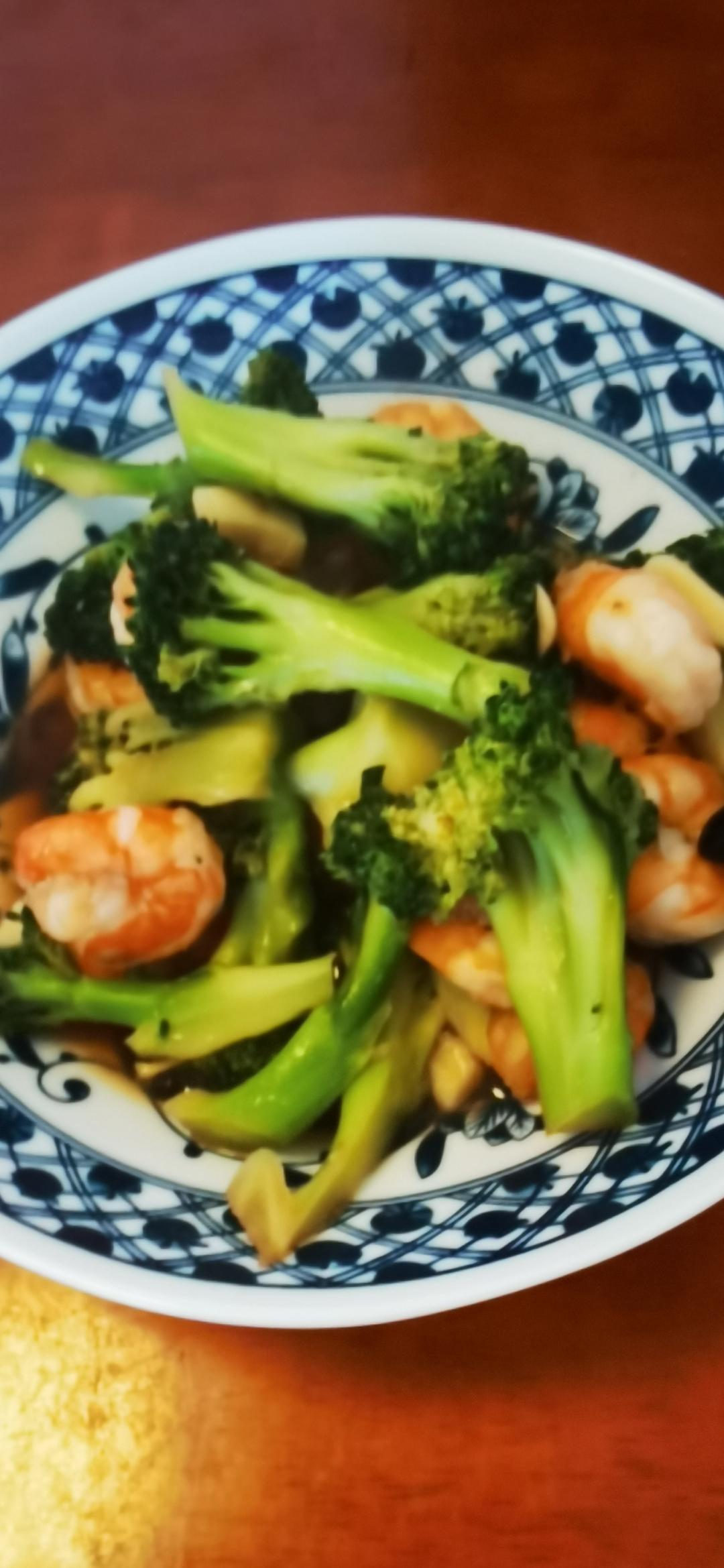 减肥去脂的西兰花炒虾仁
