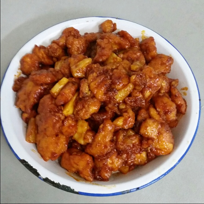 菠萝鸡片