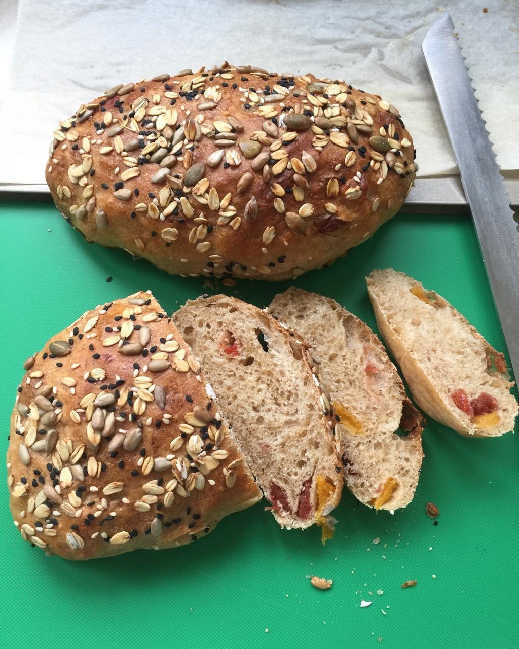 全麦蔓越莓软式欧包（免揉）