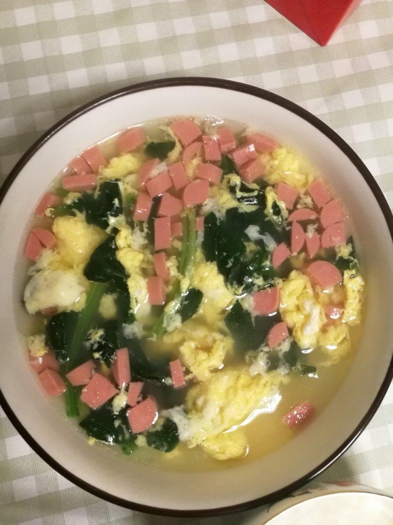 菠菜鸡蛋汤