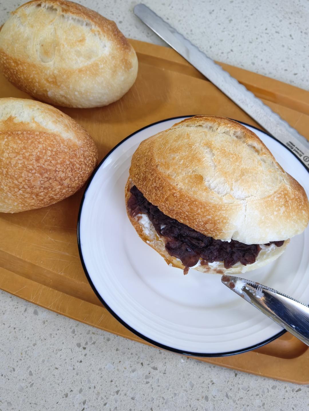 低油糖，皮脆肉嫩、超~级好吃的基础软法包