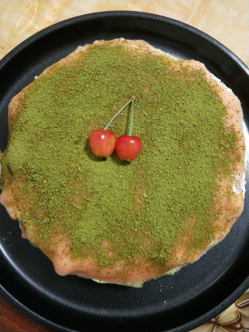 美味的煎蛋糕—抹茶千层蛋糕