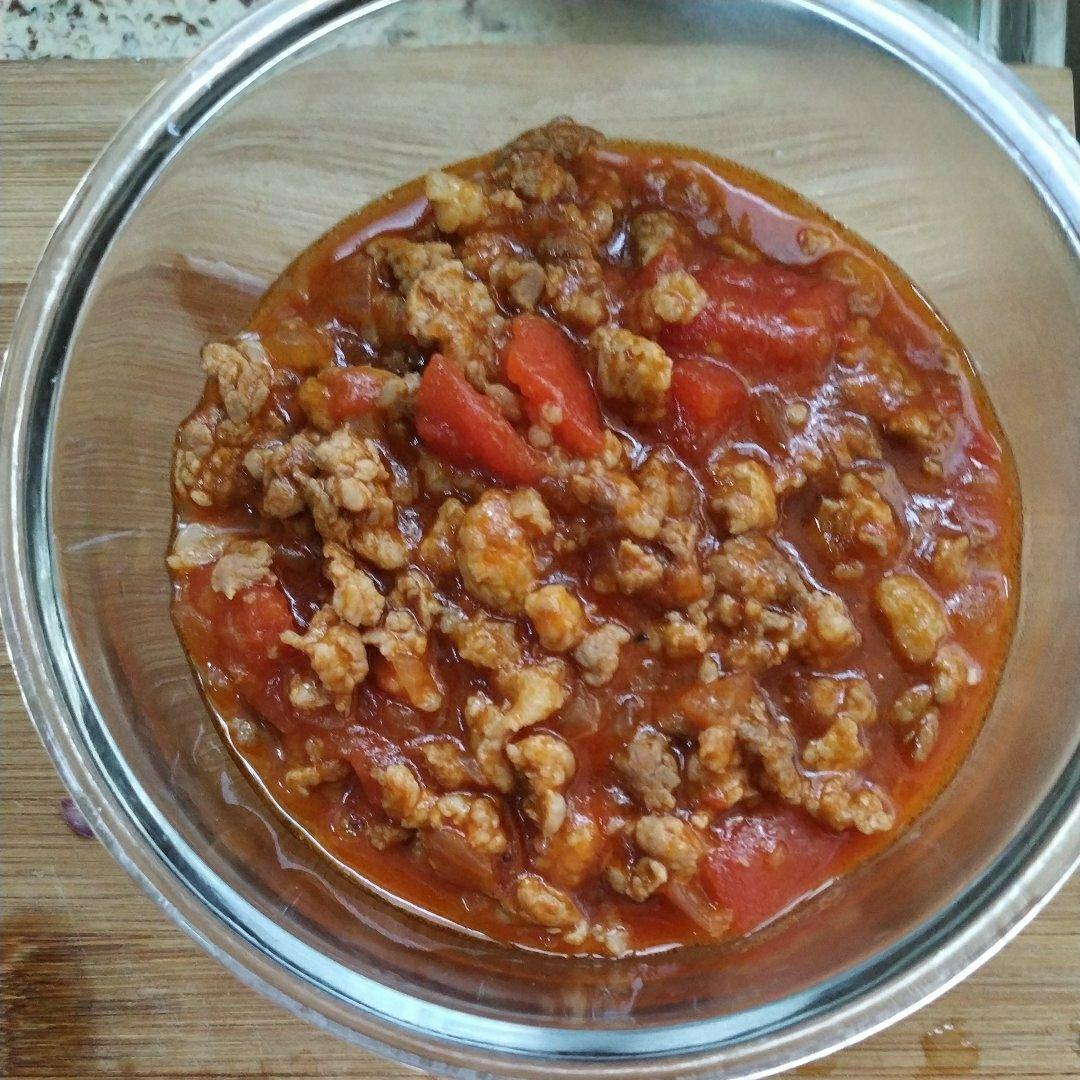 （完胜必胜客的）番茄肉酱意大利面～