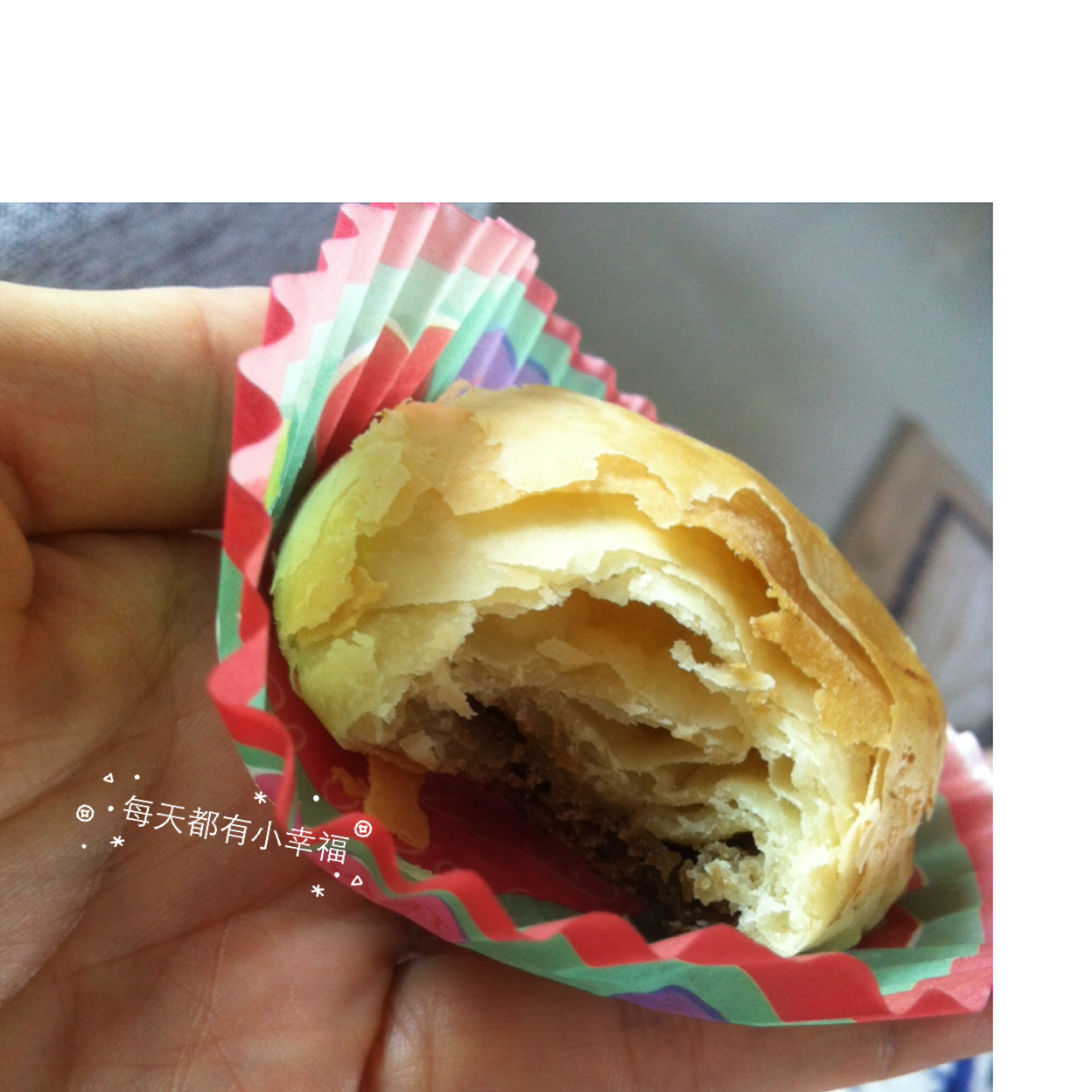酥皮绿豆饼   酥得掉渣渣