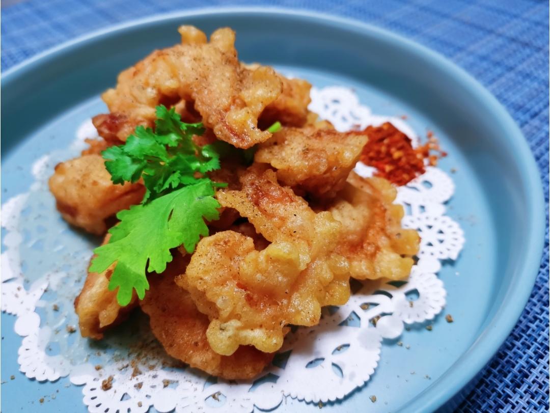 椒盐软炸虾仁～孩子们爱吃的营养美味