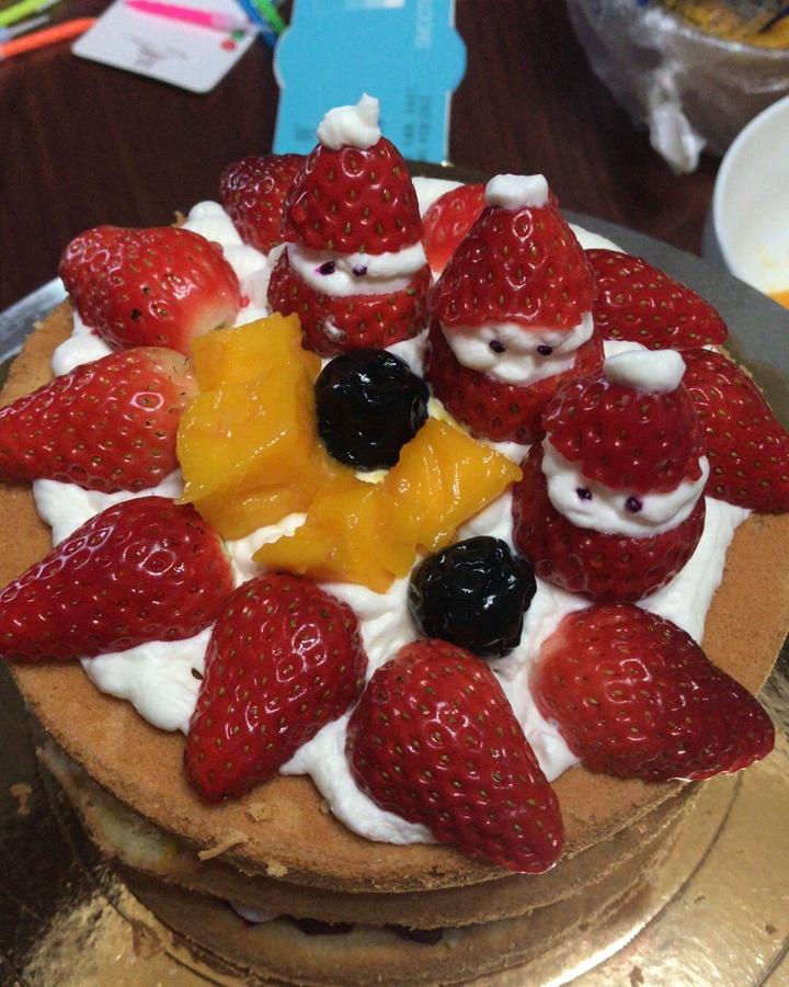 圣诞呆萌裸蛋糕