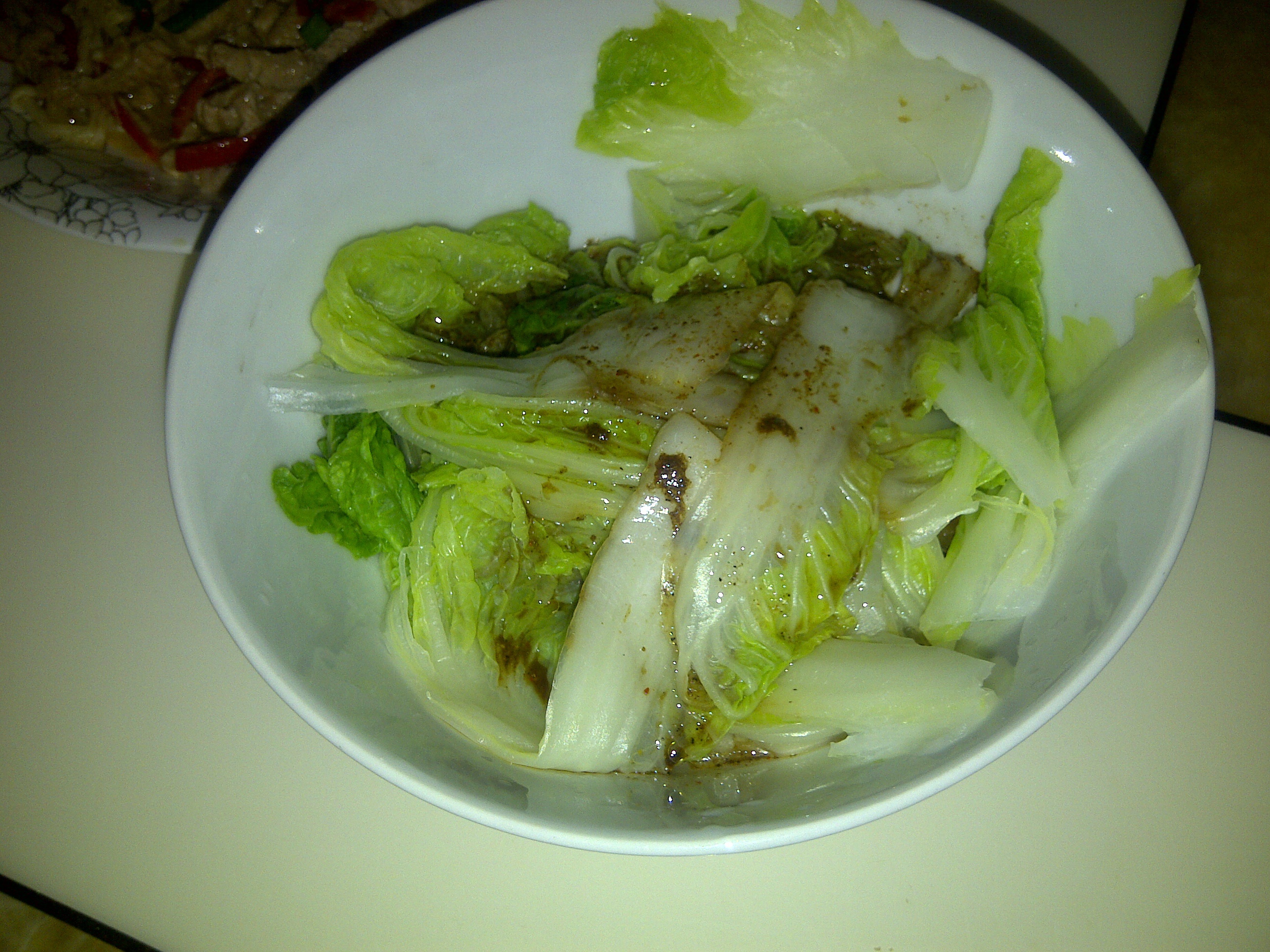 响油白菜
