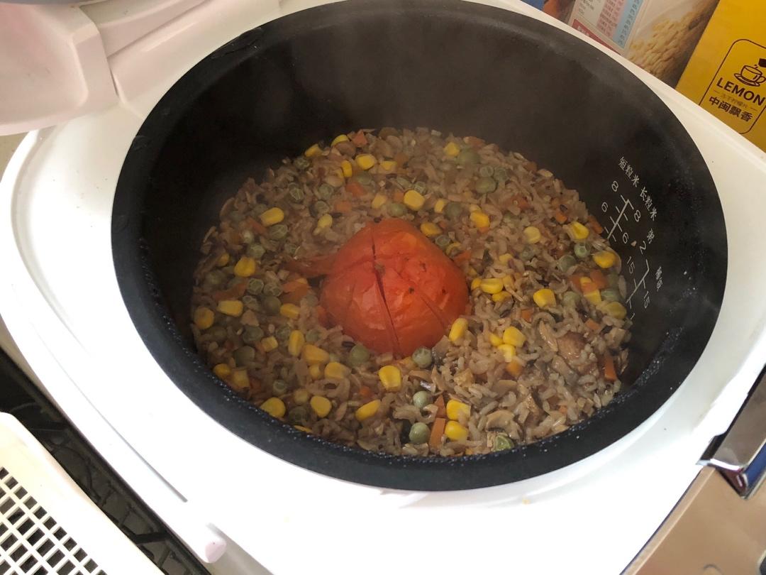 喷香排骨焖饭（爆好吃）