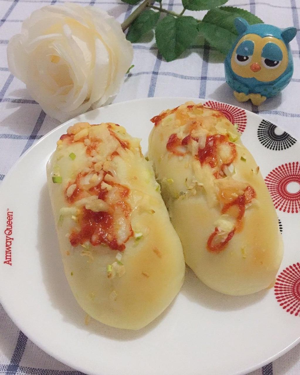 肉松葱香芝士面包