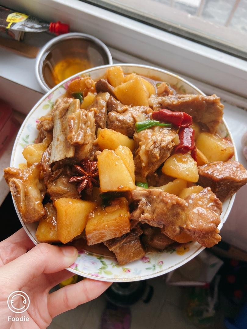 🔥巨好吃的红烧排骨炖土豆❗️懒人版轻松做拿手菜