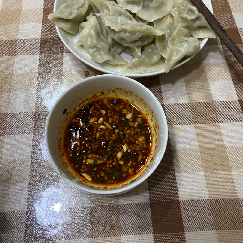我会白我会瘦做的饺子蘸料