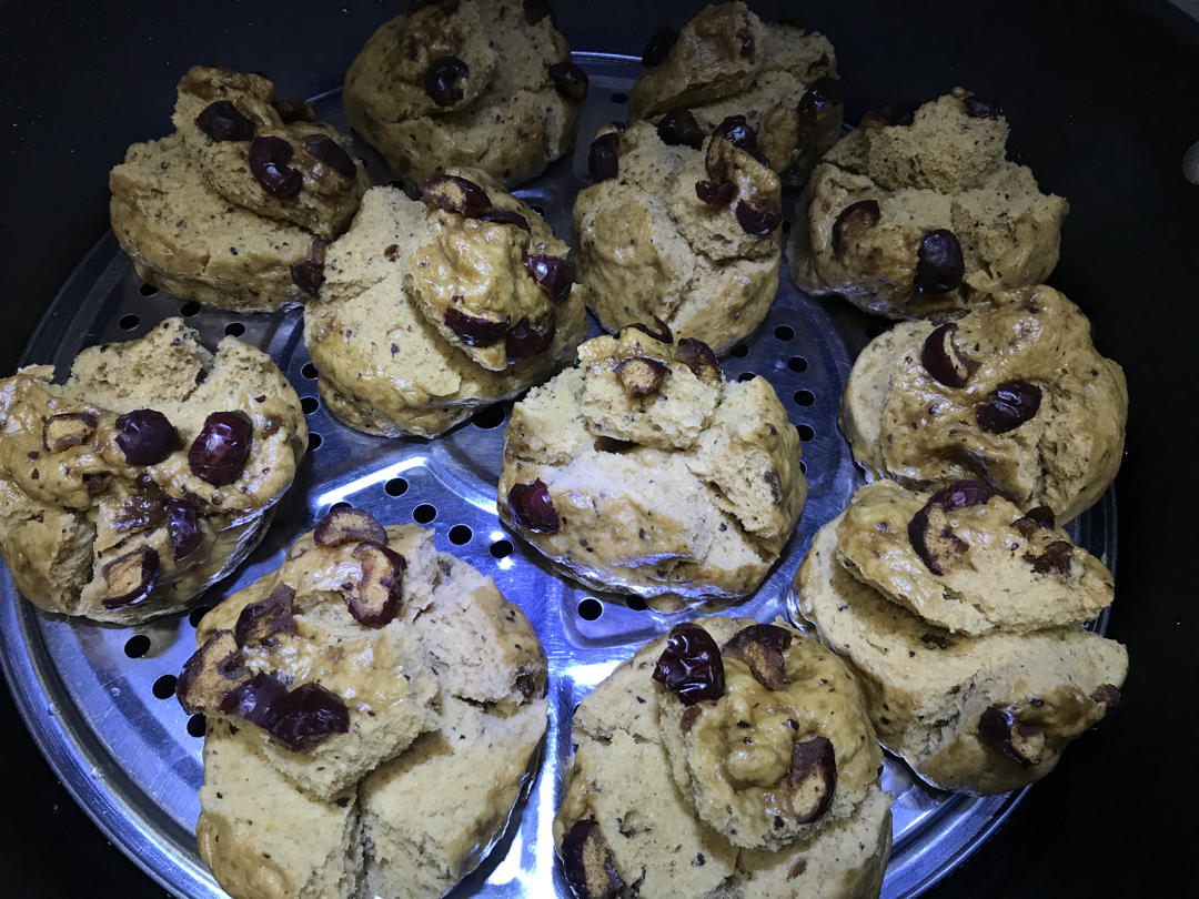 妥妥的红糖开花馒头