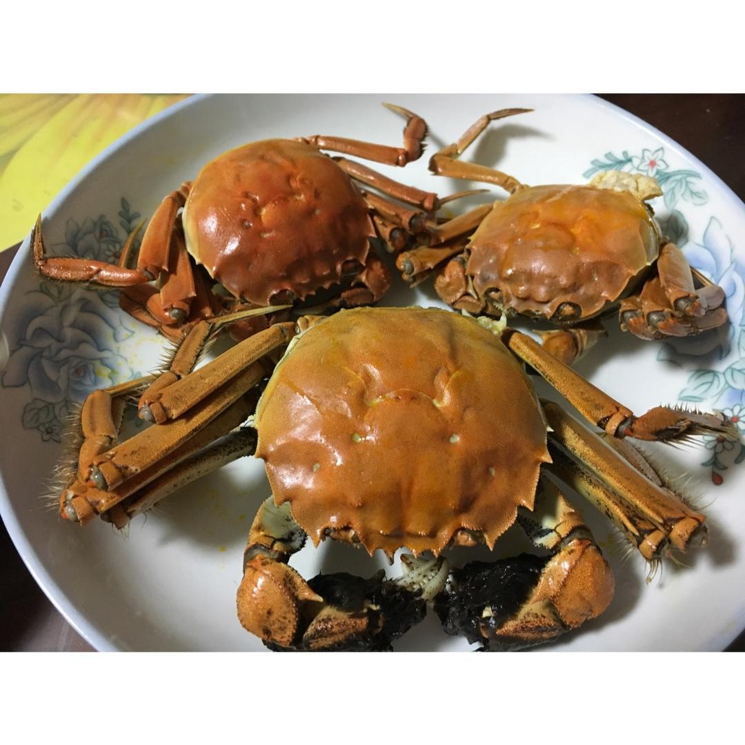 清蒸大闸蟹