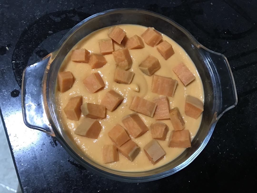 红薯布丁烧🍠秋日限定甜品·0糖油·86卡·3种原料