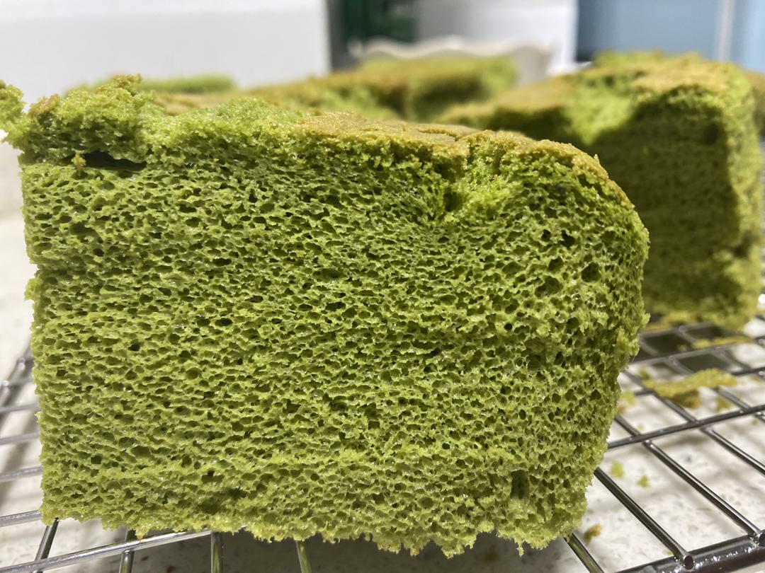 🍵清新治愈抹茶戚风——不容易消泡的秘密
