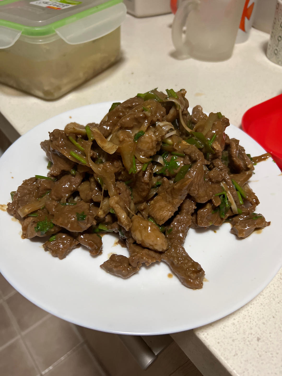 家常孜然洋葱炒羊肉