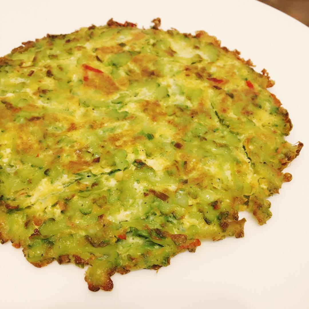 苦瓜煎蛋—如何翻面不碎？