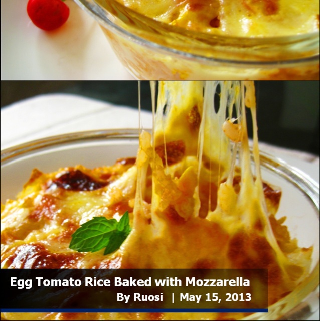 焗芝士茄汁蛋饭