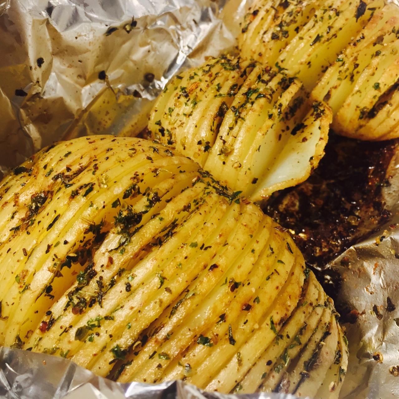 瑞典烤土豆 Hasselback baked potato