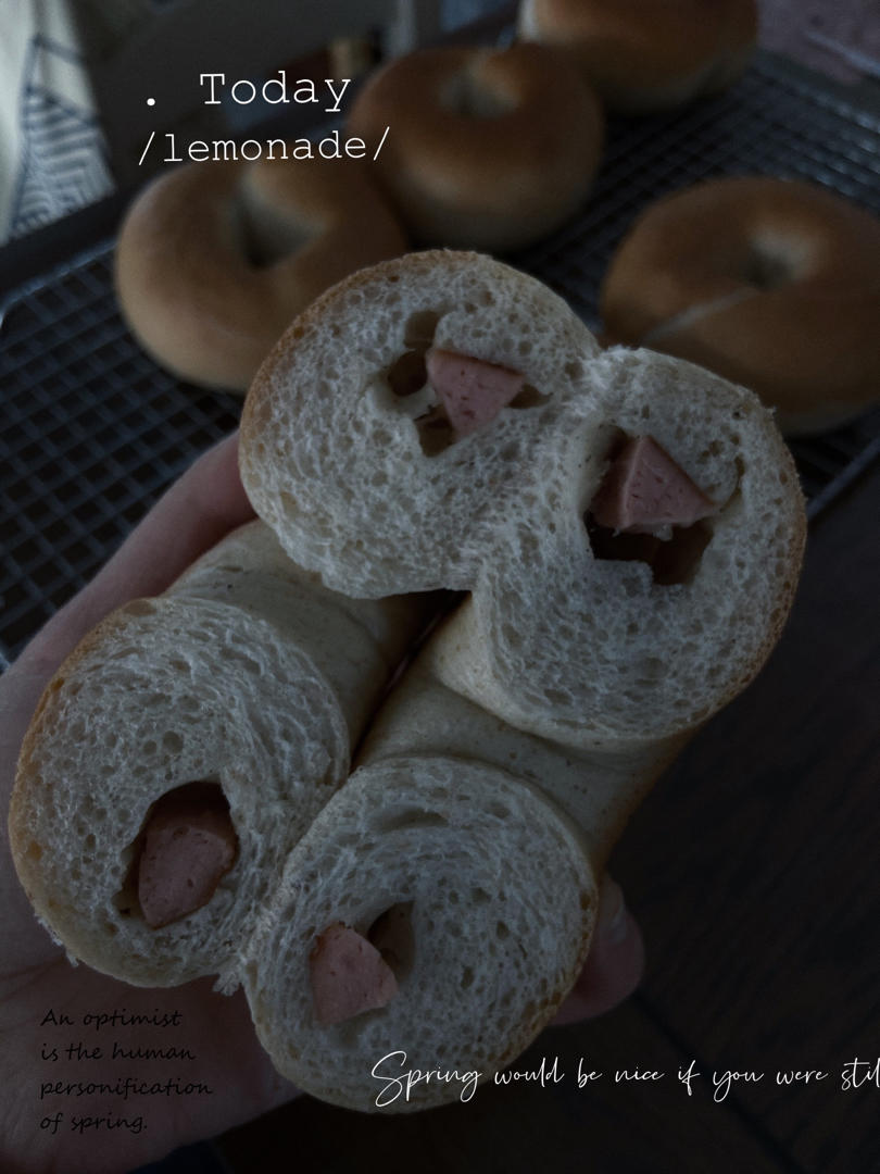 黑椒火腿奶酪贝果【北鼎烤箱食谱】