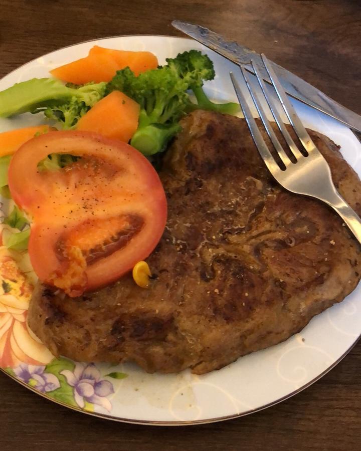 哎哟喂你很不错哦做的黑椒牛排