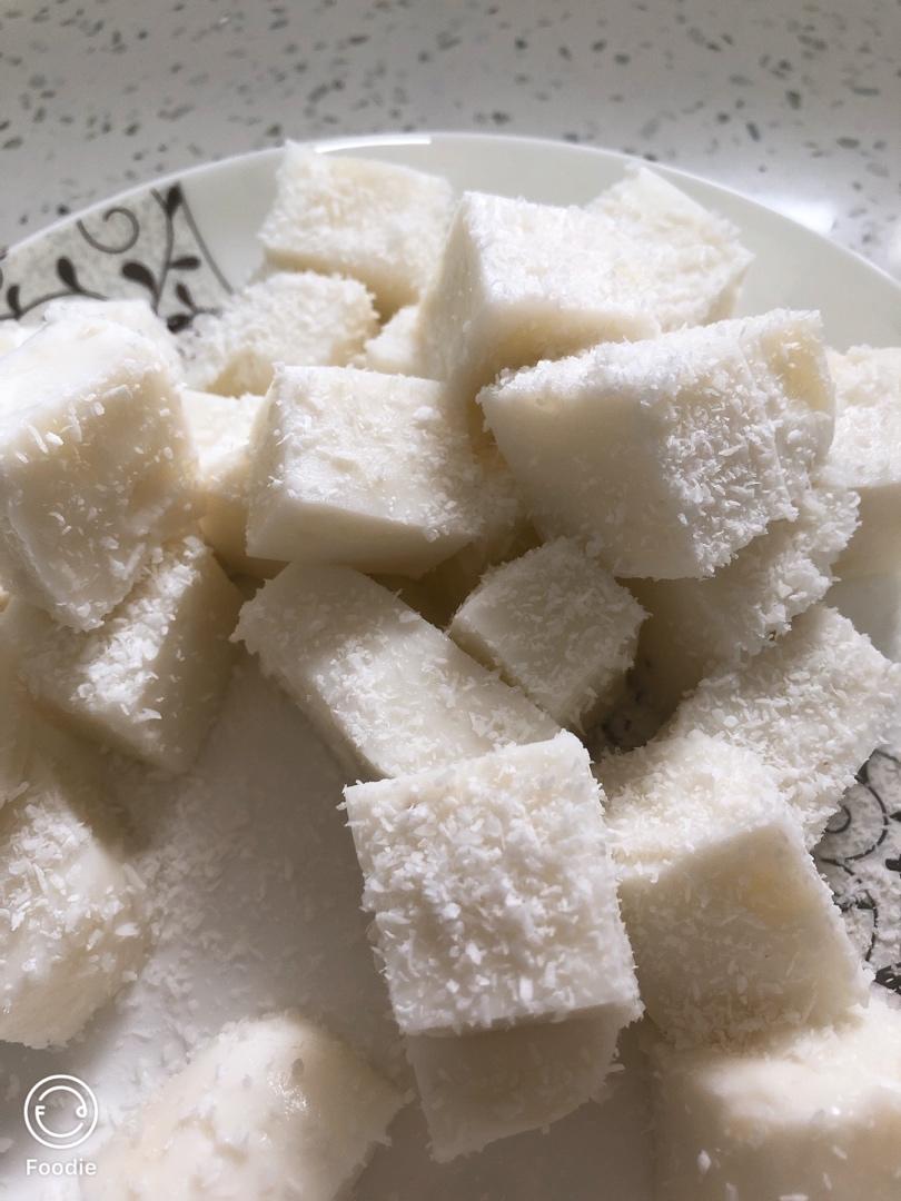 椰丝牛奶小方--椰浆版