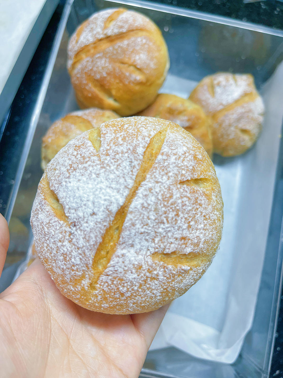 低油低糖，50%全麦核桃提子软欧~