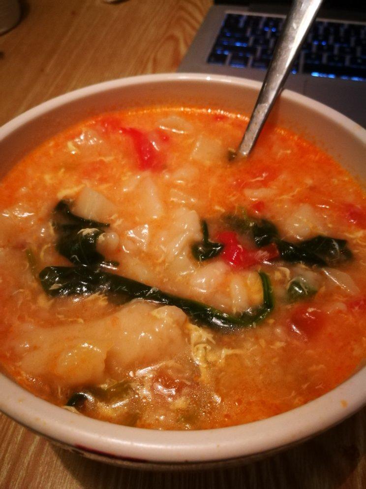 西红柿鸡蛋疙瘩汤