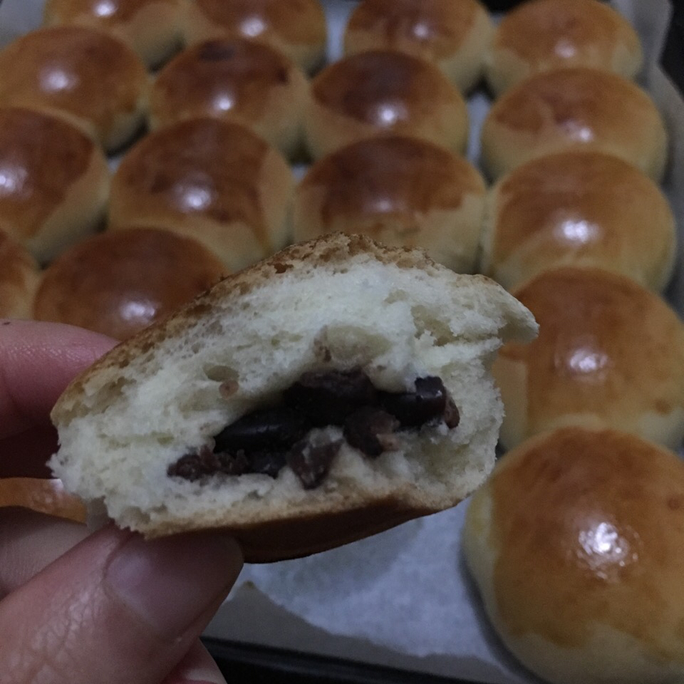 超软手揉红豆面包