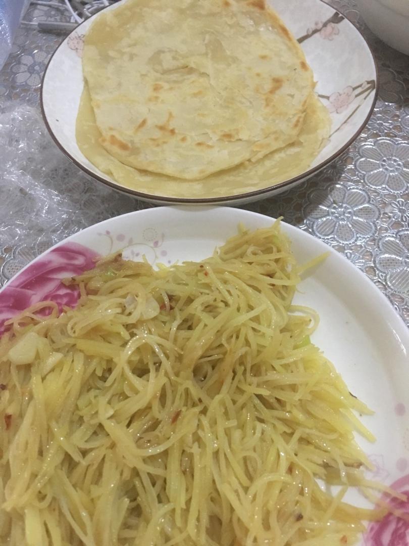 卷饼菜之素炒土豆丝