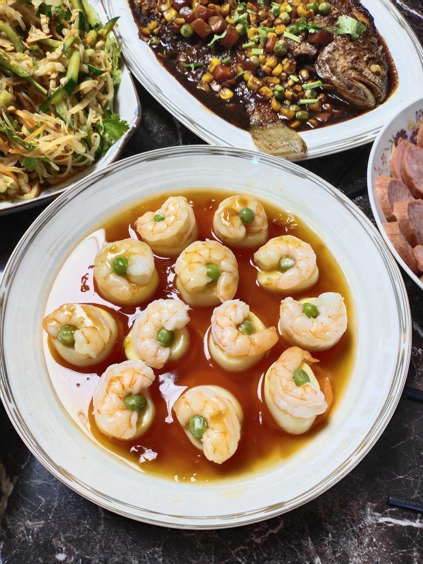 日本豆腐蒸虾仁