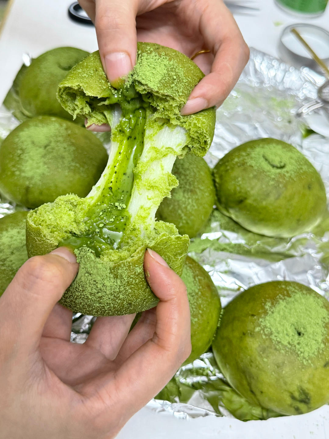 抹茶麻薯流心包