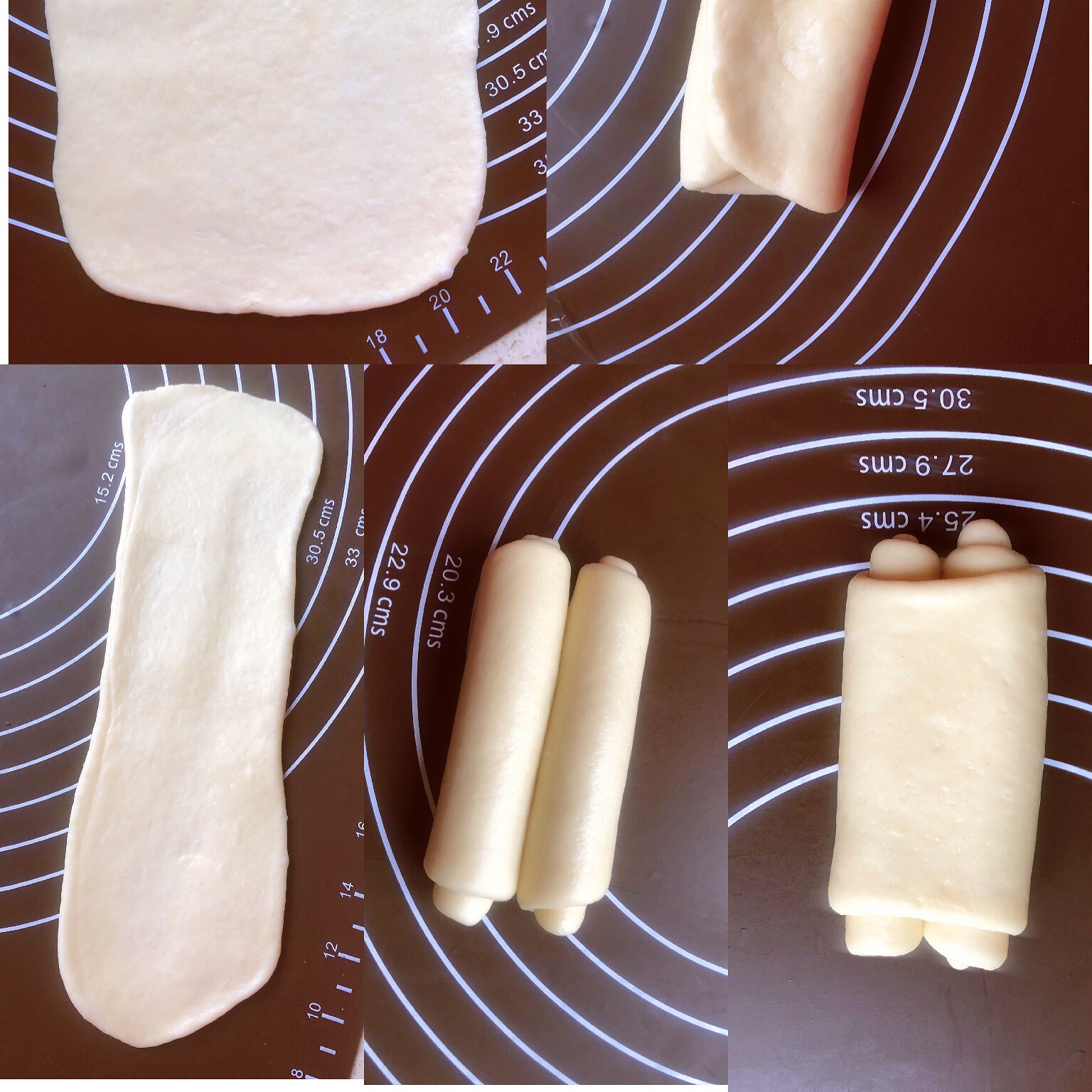 全手工牛奶面包卷的做法 步骤15