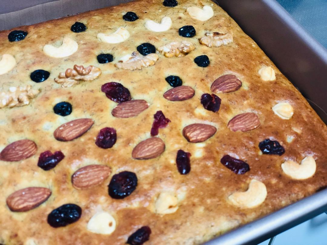 香蕉核桃蛋糕（低油少糖健康版）